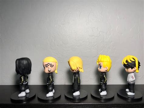 5pcs Tokyo Revengers Figures Manjiro Sano Ken Ryuguji Takemichi ...