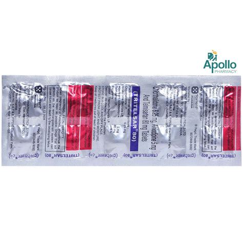 Tritelsar 80 Tablet 10's Price, Uses, Side Effects, Composition ...