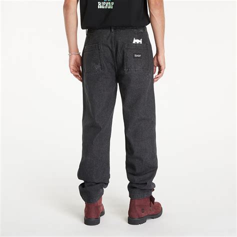 Jeans RIPNDIP Rockstar Distressed Denim Pants Black | Footshop