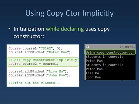 Image result for Copy Constructor Assignment Operator