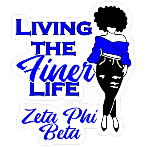 Zeta Phi Sorority Beta Paraphernalia Shirt For Friend Sister Sticker in ...