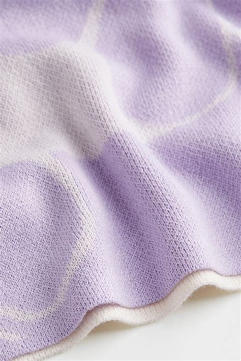 Jacquard-knit jumper - Light purple/Patterned - Ladies | H&M IN
