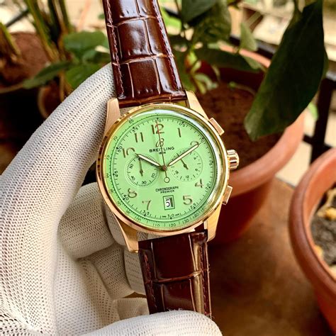 Breitling PREMIER Heritage Chronograph Green Dial – ShahStore