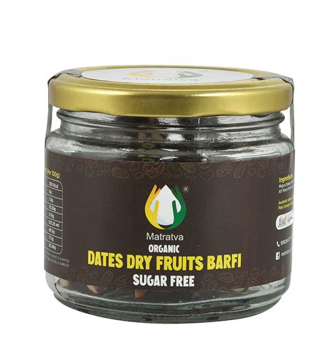 Sugar Free Khajur Barfi – Organically Grown Mjdool Dates, Almonds, Cas ...