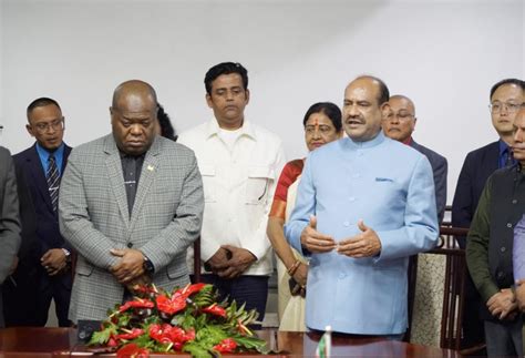 Om Birla addresses Suriname Assembly, says India will be a "developed ...