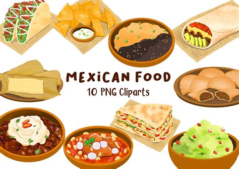 Mexican Food Cinco De Mayo Clipart PNG Graphic by AngProject · Creative ...