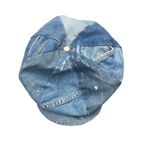 Vintage Patchwork Denim Newsboy Cap by "Original Camp Street Hat", San ...