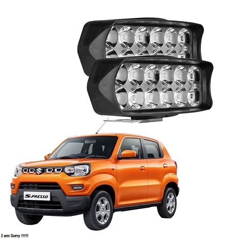 Vagary 12 LED White Fog Lights For Cars High Power, Heavy clamp and ...