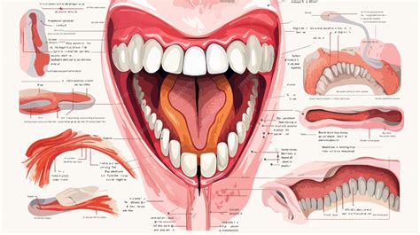 Human Oral Cavity Infographic Detailed Parts of the Mouth Inside | Premium AI-generated vector