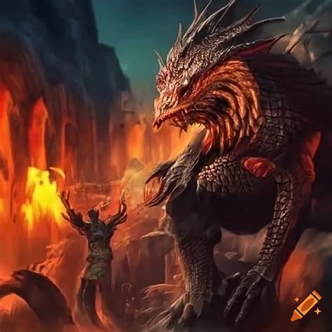 Beowulf And The Dragon