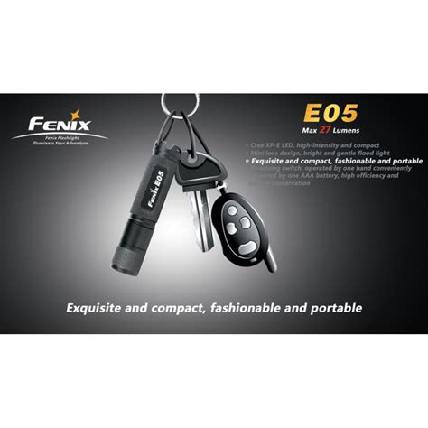 Fenix E05 - 27 Lumens AAA Black Keychain Torch Light - Buy Fenix E05 ...