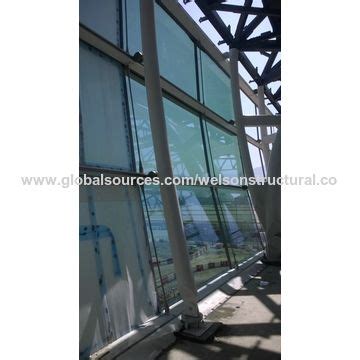Steel curtain wall, galvanized surface, ISO verified manufacturer ...