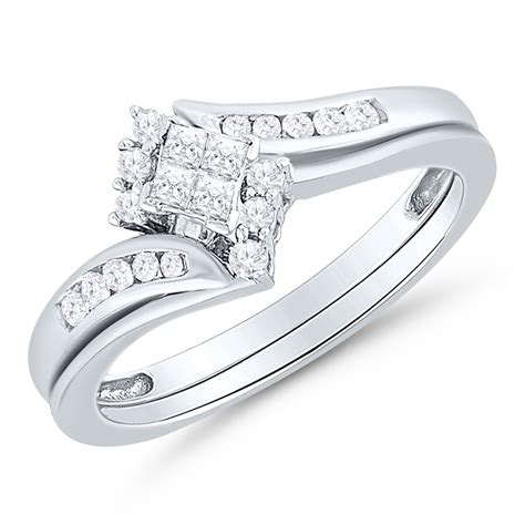 1/4 Ct.tw. Diamond Ring Set, 10k | Engagement Rings | Accessories ...