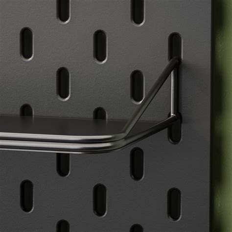 SKÅDIS display shelf, black - IKEA