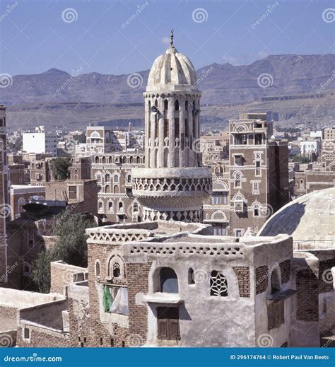 Panorama of Sanaa, the Capital of Yemen Stock Photo - Image of capital, design: 296174764