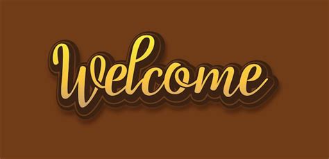 Welcome writing art designs | Premium Vector