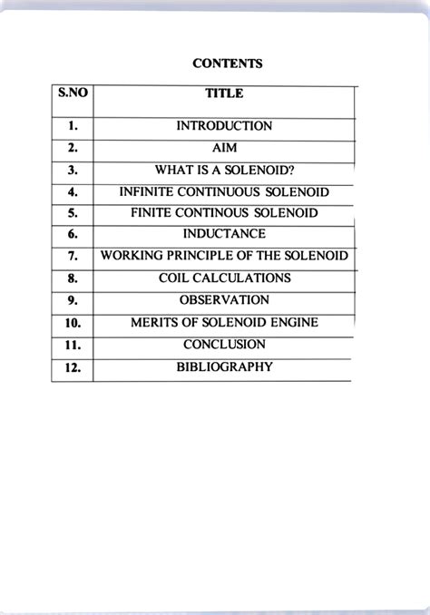 Solenoid 1 - Hhj - cONTENTS S TITLE INTRODUCTION AIM WHAT ISA SOLENOID ...