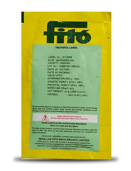 Mahima Watermelon Seeds - Fito | F1 Hybrid | Buy Online at Best Price ...
