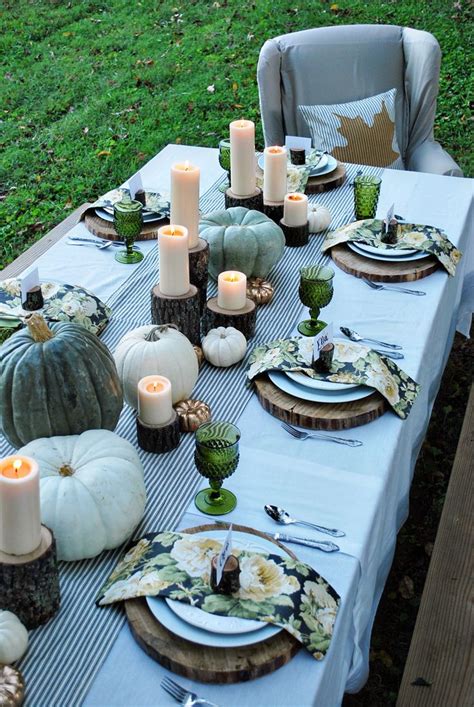 Fall Table Decorating 的图像结果