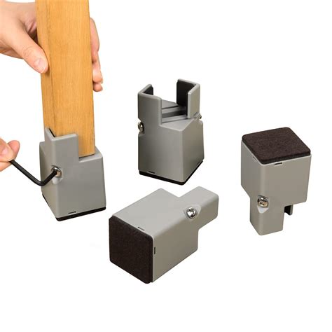 Ezprotekt Adjustable 2 Inch Chair Risers with Screw Clamp, Heavy Duty ...