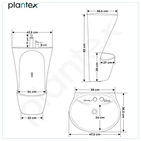 Plantex Wudu Basin/Ceramic Ablution with Leg Wash/Premium One Piece Ba ...