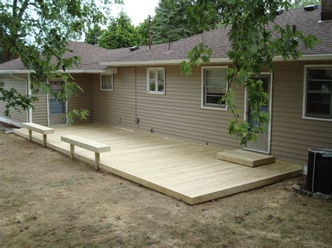 Image result for build a low deck on the ground Ground Level Deck Plans ...