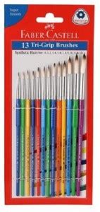 Flipkart.com | faber castle 13 Tri Grip Brushes (Round)