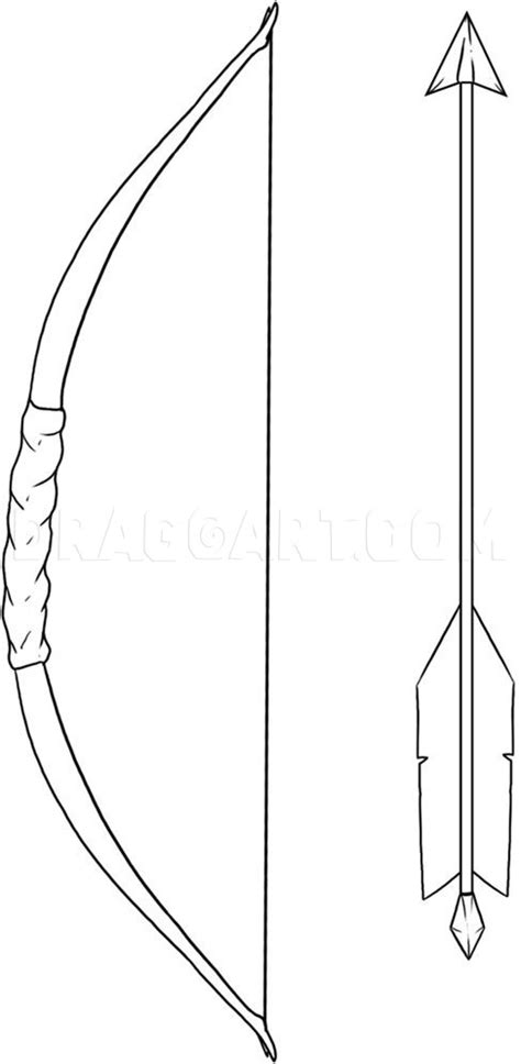 How To Draw A Bow And Arrow, Drawing, Step by Step, by Dawn - DragoArt