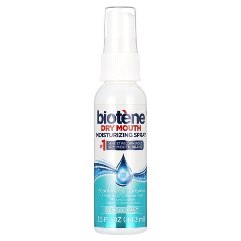 Biotene Dry Mouth and Fresh Breath Moisturizing Spray, Gentle Mint, 1.5 ...