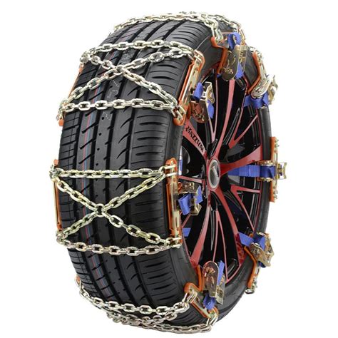 Buy X Shaped Emergency Universal Mud Steel Snow Chain Car Skid SUV Tire ...