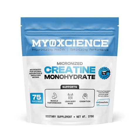 Micronized Creavitalis® Creatine Made in Germany | Easy to Digest | 75 – Myoxcience