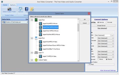Convert Video Format Input Ace 的图像结果