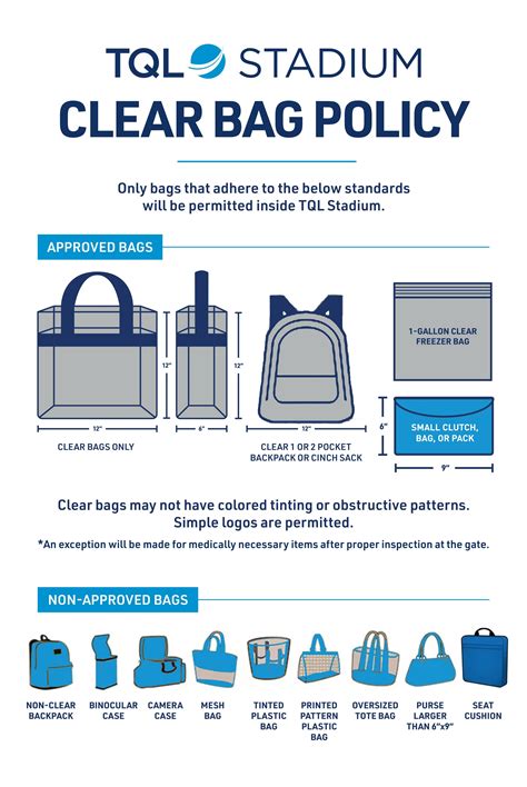 Bag Policy — TQL Stadium