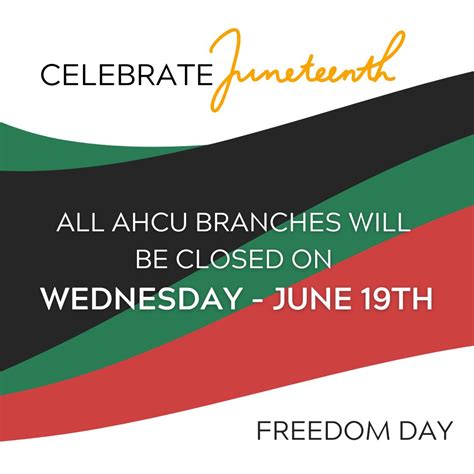 Anoka Hennepin Credit Union on LinkedIn: In observance of Juneteenth ...