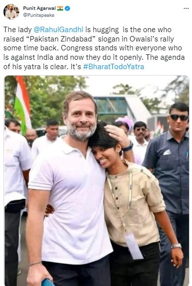 Bharat Jodo Yatra: Woman In Viral Photograph With Rahul Gandhi Is Not ...
