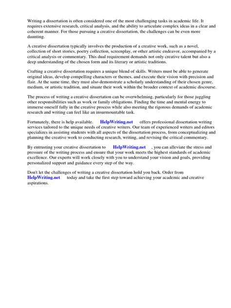 Image result for Creative Writing Dissertation Examples