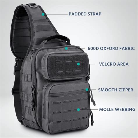 WINCENT Tactical Sling Bag Pack Military Rover Shoulder Sling Backpack ...