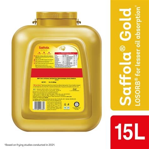 Buy Saffola Gold Refined Cooking oil | Power of 3 - Balance of Good ...