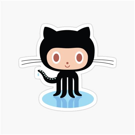 Buy GitHub Octocat sticker Online at Best Prices in India - Sticker Press