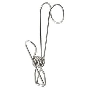 EZ LIVING 10pcs Silver Color Long Clip for Cloth and Paper for Home and ...