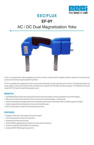 Magnetic Particle Inspection Equipments - Eeciflux Power Type Equipment ...
