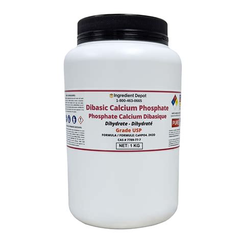 Dibasic Calcium Phosphate Dihydrate (North America) 1 kg – Ingredient Depot