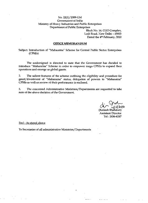 R-121 - Other - No. 22(1)/2009-GM Government of India Ministry of Heavy ...
