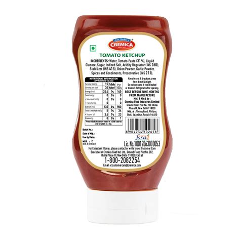Tomato Ketchup 450g – Cremica Shop