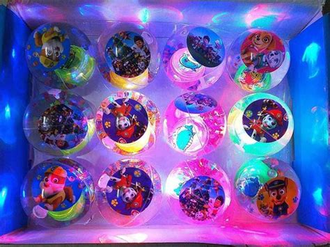 3 Jokers Led Flashing Luminous Ball 55mm Rubber Bouncing Ball Crazy ...