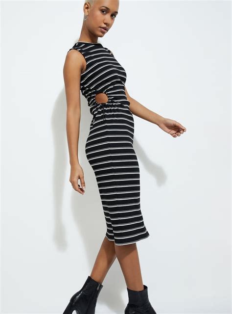 Buy URB_N Women Striped Bodycon Dress Online at just Rs. 999.0 ...