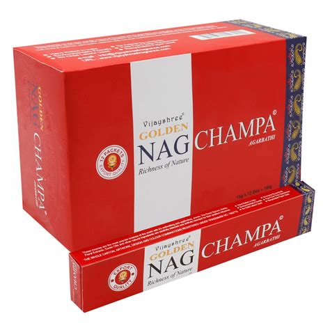 Vijayshree Golden Nag Champa Contains 180 Incense Sticks/Natural ...
