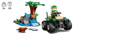LEGO City ATV&Otter Habitat 60394 Building Toy Set (90 Pieces), Multi ...