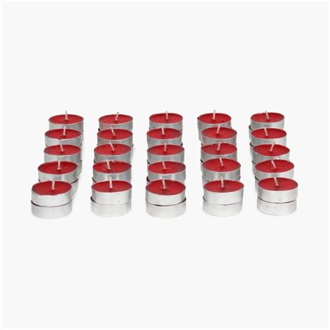 Buy Floral Garden Scented T-Light Candles - Set Of 50 from Home Centre ...
